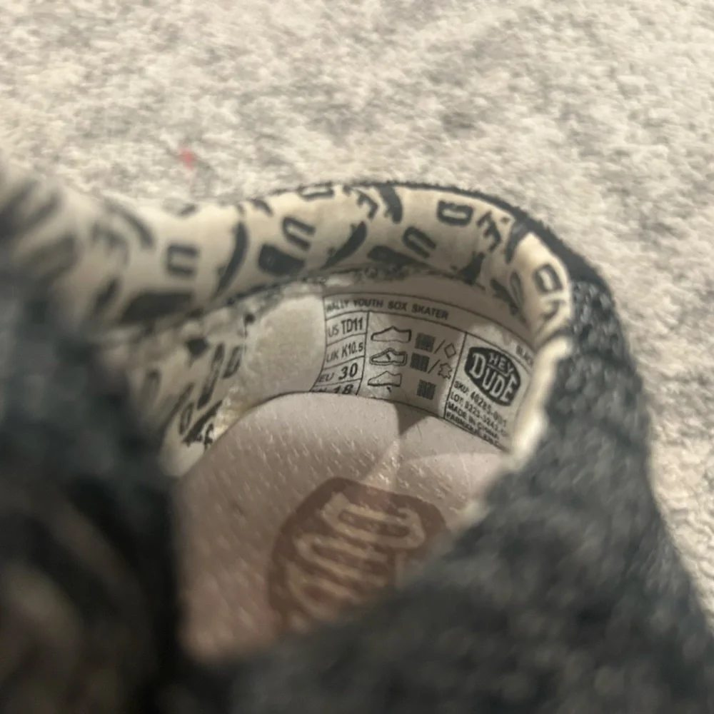 Kids' Heather Grey Hey Dude's size 11
